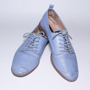 Zara | Lace Up Loafers | Baby Blue